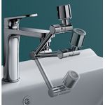 Casa si Gradina - Sanitare - Instalatii hidro - Robineti - Extense rotativa robinet cu aerator GIDA-CRIsGC242, cu 3 articulatii, s accesrii de montare - Infinity.ro