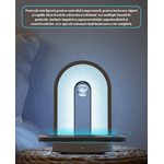 Casa si Gradina - Corpuri si surse de iluminat - Veioze si lampi - Lampi de veghe - Lampa eleganta 2in1 birou, Wireless charge, incarcare telefon,ceas, casti, control atingere, lumina calda/rece, model U3 - Infinity.ro