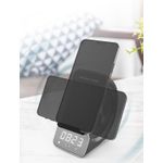 Laptop, Telefoane si Tablete - Telefoane mobile si accesorii - Accesorii Telefoane - Alte accesorii telefoane - Incarcator wireless cu boxa, Bluetooth 5.1, 10W, radio, alarma, TF card, AUX, incarcare USB si functie convorbire - Infinity.ro