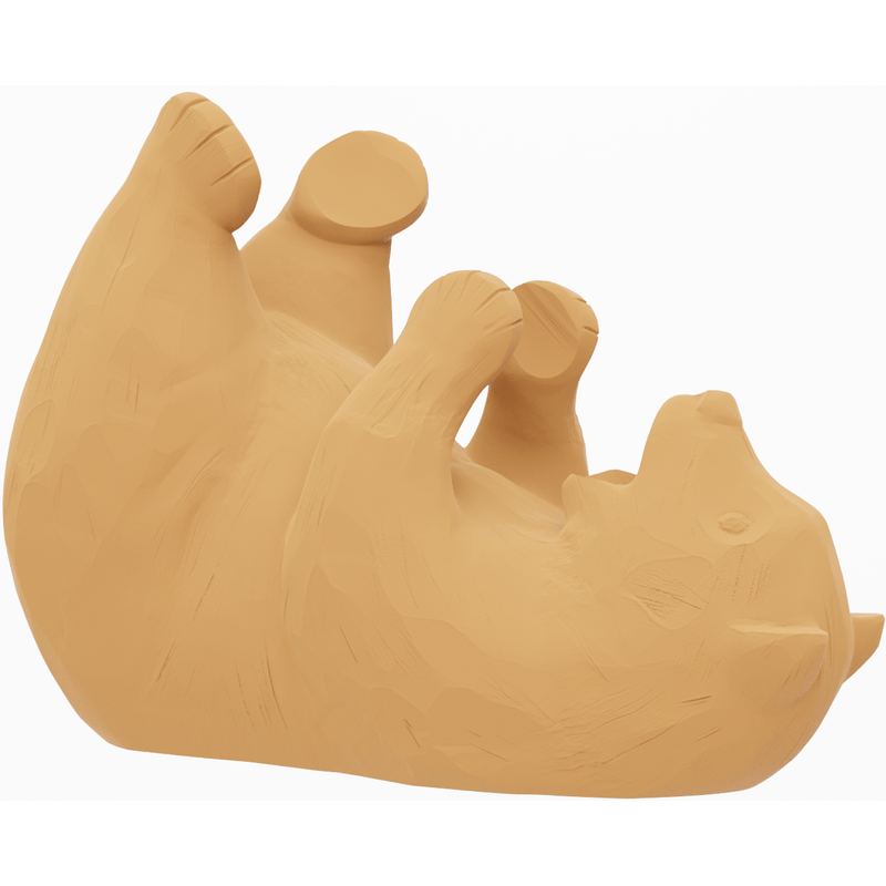 Casa si Gradina - Bucatarie si vesela - Accesorii bar - Suporturi bauturi - Suport Sticla Vin 3D, Urs Sculptural, Imitatie Lemn, Cadou Elegant - Infinity.ro