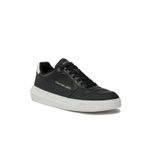 Fashion, accesorii si bijuterii - Barbati - Incaltaminte barbati - Pantofi barbati - Pantofi sport Calvin Klein jeans Chunky Cupsole Low Lth In Sat YM0YM00873, 44 EU, Negru/Alb - Infinity.ro