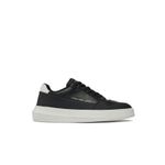 Fashion, accesorii si bijuterii - Barbati - Incaltaminte barbati - Pantofi barbati - Pantofi sport Calvin Klein jeans Chunky Cupsole Low Lth In Sat YM0YM00873, 44 EU, Negru/Alb - Infinity.ro