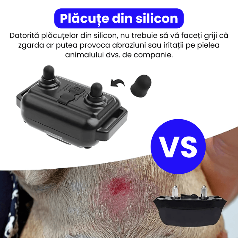 Petshop - Accesorii petshop - Zgarzi, lese si hamuri - Zgarzi - Zgarda electrica pentru dresaj caini, 880-3, 99 nivele de vibratii, 800m, 3 moduri antrenament, IP67, negru - Infinity.ro