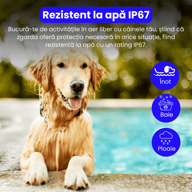 Petshop - Accesorii petshop - Zgarzi, lese si hamuri - Zgarzi - Zgarda electrica pentru dresaj caini, 880-3, 99 nivele de vibratii, 800m, 3 moduri antrenament, IP67, negru - Infinity.ro