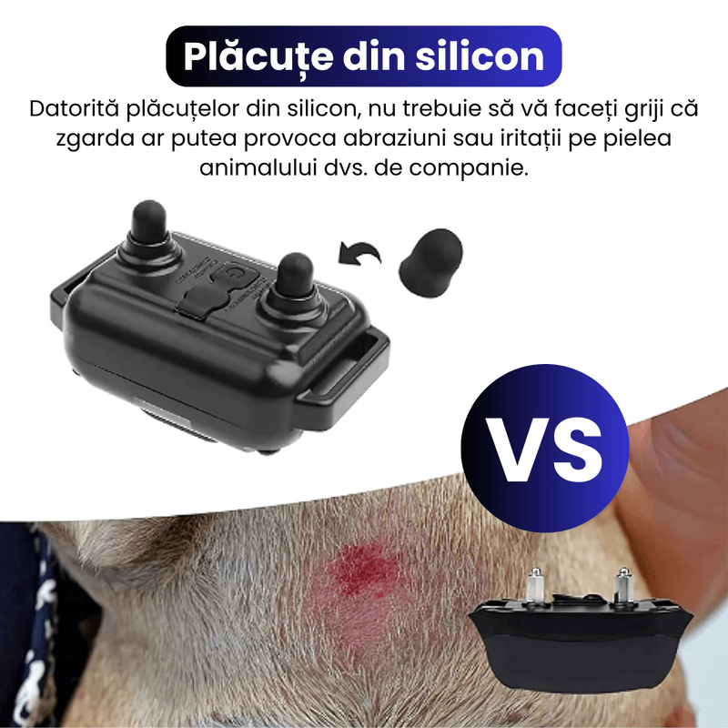 Petshop - Accesorii petshop - Zgarzi, lese si hamuri - Zgarzi - Zgarda electrica pentru 2 caini, raza 800 m, 3 moduri de antrenament, rezistenta la apa IP67, negru - Infinity.ro