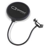 TV, Audio-Video si Foto - Audio Hi-Fi - Accesorii Audio Hi-Fi - Filtru protectie microfon Profesional, Filtrare Dubla, Flexibil 360°, Gat de metal Reglabil, Negru+Gri, Pop Filtru - Infinity.ro