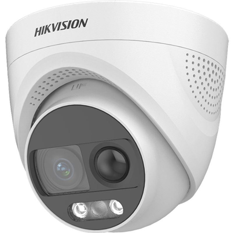 Casa si Gradina - Electrice - Smart Home - Camere de supraveghere - Camera supraveghere ColorVu Analogica, 4K cu PIR 11 m, lentila 2.8mm, WL 20 m, Audio, Alarma, IP67, HIKVISION - Infinity.ro