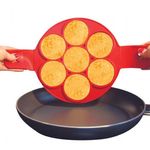 Casa si Gradina - Bucatarie si vesela - Ustensile bucatarie - Forme prajituri - Forma din slicon, Zola, pentru clatite americane, oua su omlete, diametru 23 cm, diametru cerc 7 cm - Infinity.ro