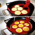 Casa si Gradina - Bucatarie si vesela - Ustensile bucatarie - Forme prajituri - Forma din slicon, Zola, pentru clatite americane, oua su omlete, diametru 23 cm, diametru cerc 7 cm - Infinity.ro