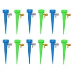 Casa si Gradina - Gradinarit si plante - Instalatii si accesorii pentru irigatii - Accesorii irigare - Set 12 picuratori, Plastic, Valva reglare debit, Albastru/Verde - Infinity.ro