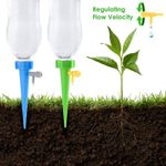 Casa si Gradina - Gradinarit si plante - Instalatii si accesorii pentru irigatii - Accesorii irigare - Set 12 picuratori, Plastic, Valva reglare debit, Albastru/Verde - Infinity.ro