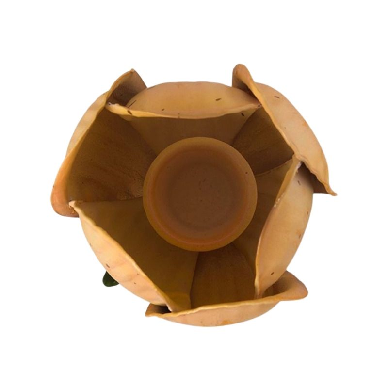 Casa si Gradina - Decoratiuni - Aromaterapie si lumanari - Suporturi lumanari - Set 2 suporturi, din metal, Pip Studio, lalele 21 si 26 cm, Yellow, colectia Others - Infinity.ro