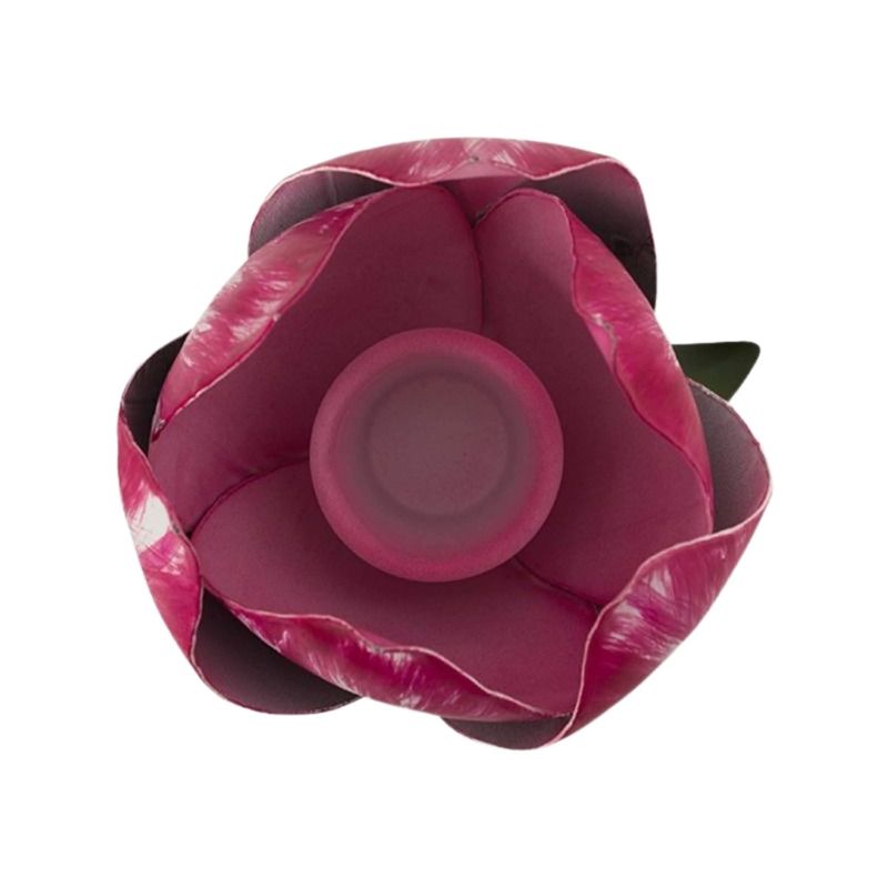 Casa si Gradina - Decoratiuni - Aromaterapie si lumanari - Suporturi lumanari - Set 2 suporturi, din metal, Pip Studio, lalele 21 si 26 cm, Pink, colectia Others - Infinity.ro