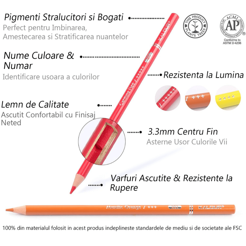 Carti si Birotica - Birotica - Instrumente de scris - Creioane - Set Profesional 120 Creioane Colorate, Desen, Schite, Arta, In Cutie Metalica Rezistenta, Pentru Artisti, Copii, Scoala - Infinity.ro