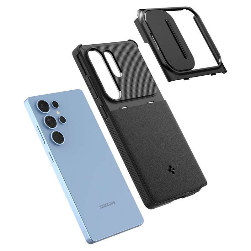 Laptop, Telefoane si Tablete - Telefoane mobile si accesorii - Accesorii Telefoane - Huse telefoane - Husa Samsung Galaxy S25 Ultra - Spigen Optik Armor - Negru - Infinity.ro