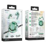 TV, Audio-Video si Foto - Portabile audio - Casti audio - Casti Albastrutooth 5.3, Type-C, IPX4, AI Call Noise Rosuuction, Display Digital - Acefast (T8) - Verde menta - Infinity.ro