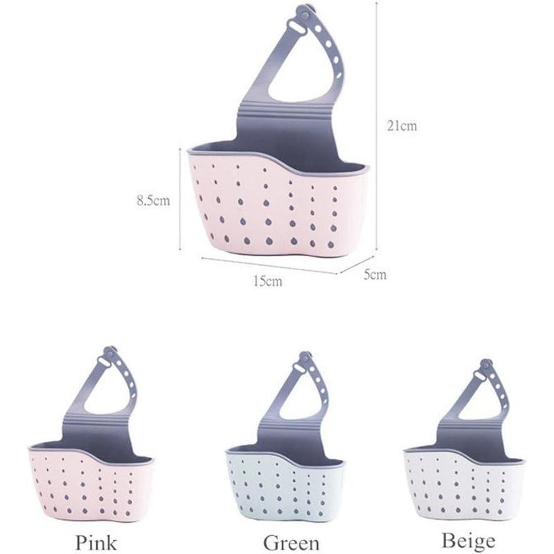 Market/Curatenie si intretinere casa/Produse bucatarie/Lavete si bureti - Suport Cospentru Burete de salat Vas Bucatarie, pentru Chiuveta, Curea Reglabila din slicon, Alb/Gri, CBD - Infinity.ro