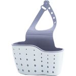 Market/Curatenie si intretinere casa/Produse bucatarie/Lavete si bureti - Suport Cospentru Burete de salat Vas Bucatarie, pentru Chiuveta, Curea Reglabila din slicon, Alb/Gri, CBD - Infinity.ro