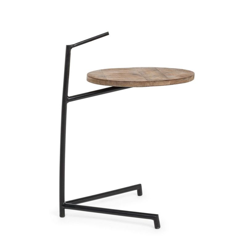 Casa si Gradina - Mobilier - Mese si birouri - Masute de cafea - Masuta de cafea din fier cu blat lemn mango Walton 38 cm x 44 cm x 63 h - Infinity.ro