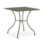Casa si Gradina - Gradina si terasa - Mobilier exterior - Mese gradina - Masa din fier verde Kelsie 70 cm x 70 cm x 71 h - Infinity.ro