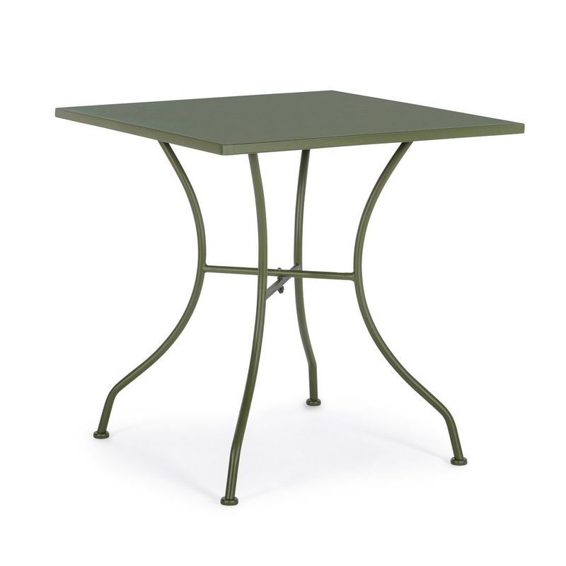 Casa si Gradina - Gradina si terasa - Mobilier exterior - Mese gradina - Masa din fier verde Kelsie 70 cm x 70 cm x 71 h - Infinity.ro