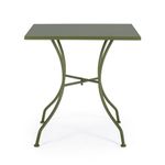 Casa si Gradina - Gradina si terasa - Mobilier exterior - Mese gradina - Masa din fier verde Kelsie 70 cm x 70 cm x 71 h - Infinity.ro