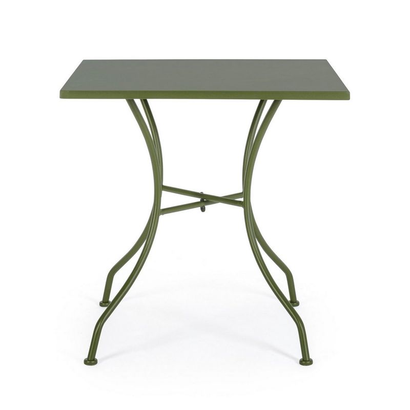 Casa si Gradina - Gradina si terasa - Mobilier exterior - Mese gradina - Masa din fier verde Kelsie 70 cm x 70 cm x 71 h - Infinity.ro