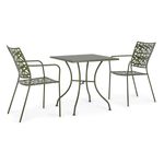 Casa si Gradina - Gradina si terasa - Mobilier exterior - Mese gradina - Masa din fier verde Kelsie 70 cm x 70 cm x 71 h - Infinity.ro