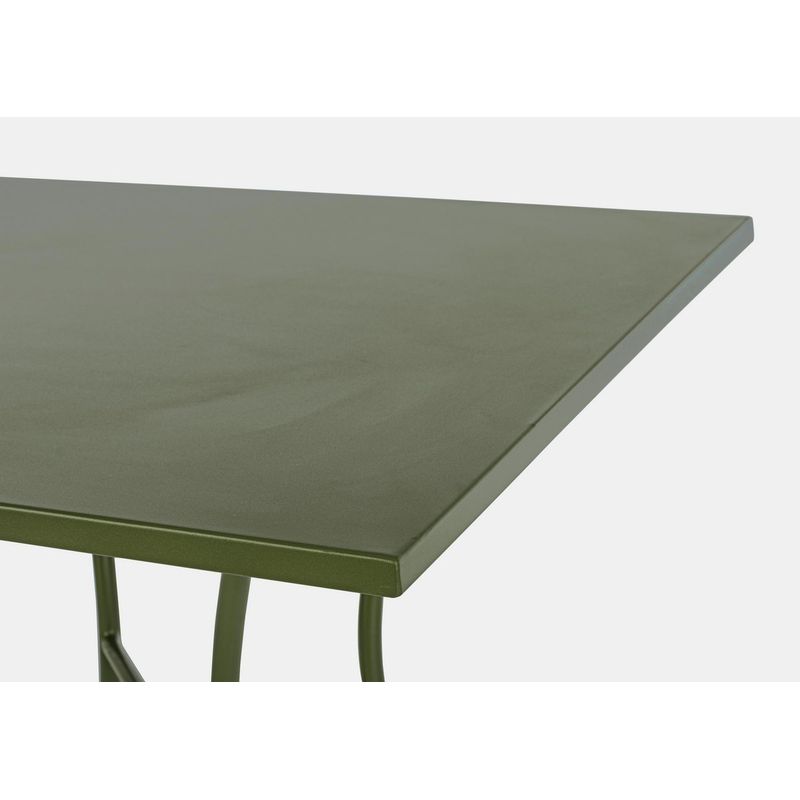 Casa si Gradina - Gradina si terasa - Mobilier exterior - Mese gradina - Masa din fier verde Kelsie 70 cm x 70 cm x 71 h - Infinity.ro