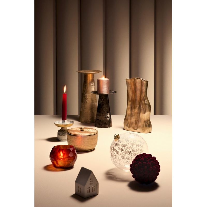 Casa si Gradina - Decoratiuni - Aromaterapie si lumanari - Suporturi lumanari - Set 4 suporturi lumanari metal Marsha 10x10 cm - Infinity.ro