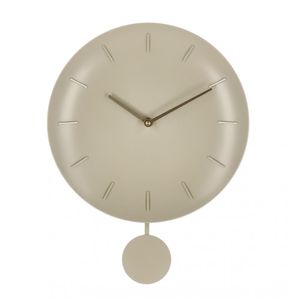 Ceas perete cu pendul plastic taupe Jair 30x6x39.5 cm