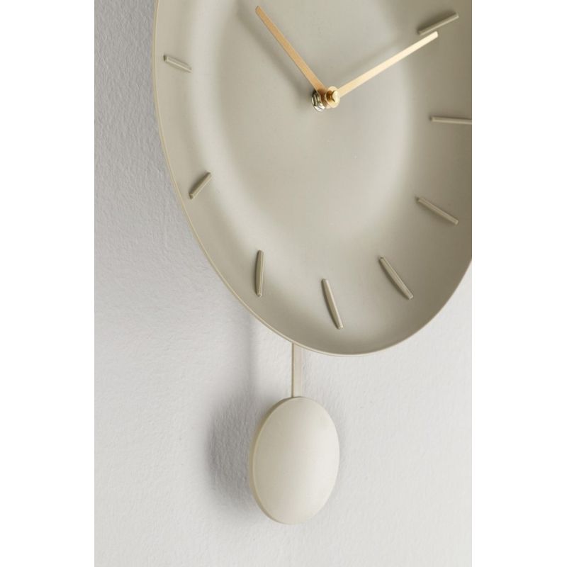 Casa si Gradina - Decoratiuni - Ceasuri - Ceas perete cu pendul plastic taupe Jair 30x6x39.5 cm - Infinity.ro