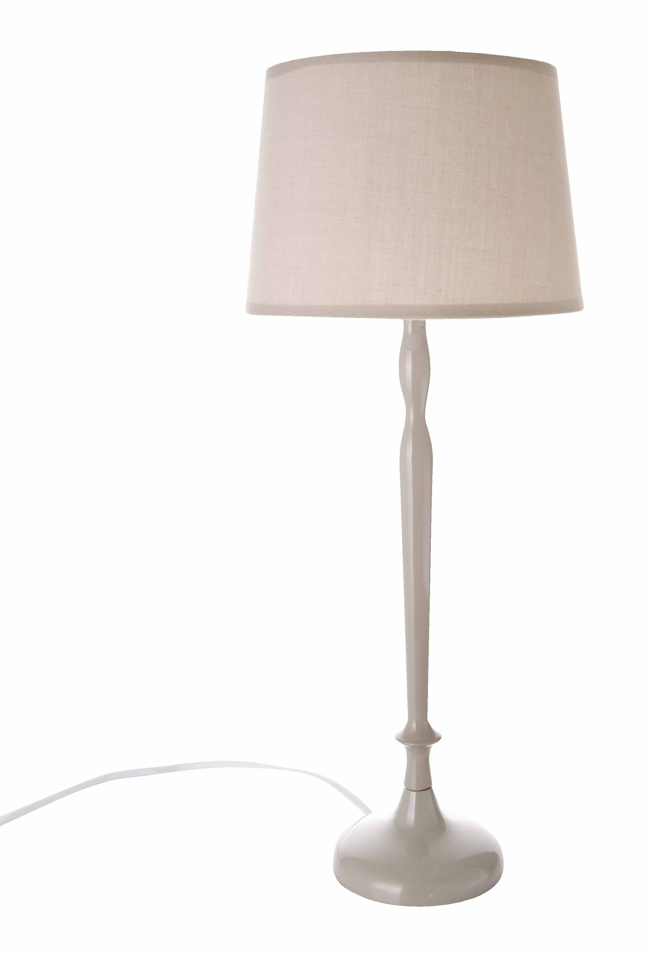 Veioza decorativa metal bej Agueda 48,5h