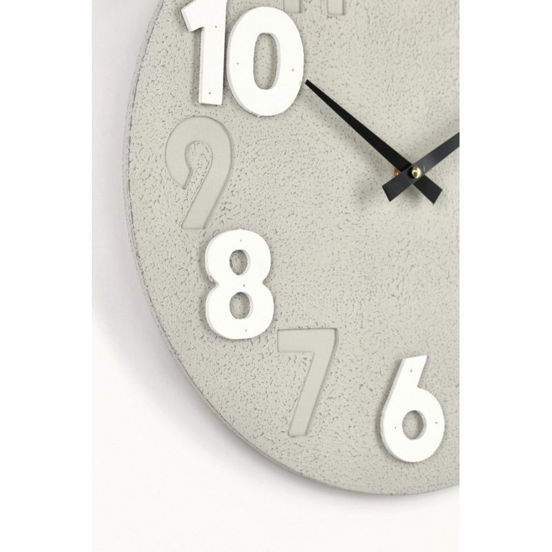 Casa si Gradina - Decoratiuni - Ceasuri - Ceas perete mdf alb bej Timing 40x4.5 cm - Infinity.ro