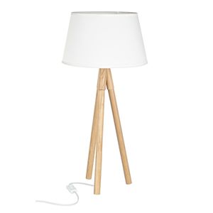 Lampadar lemn alb Roma 33x69 cm