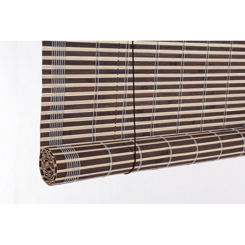 Casa si Gradina - Textile si covoare - Rulouri si jaluzele - Jaluzea tip rulou din bambus maro Marsiglia 120 cm x 260 h - Infinity.ro