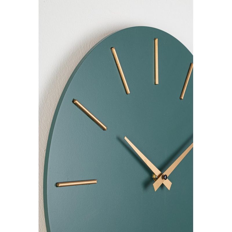 Casa si Gradina - Decoratiuni - Ceasuri - Ceas perete verde auriu Time Line 40x5 cm - Infinity.ro