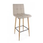 Casa si Gradina - Mobilier - Scaune si fotolii - Scaune - Set 2 scaune bar bej Bruce 46x40x108 cm - Infinity.ro