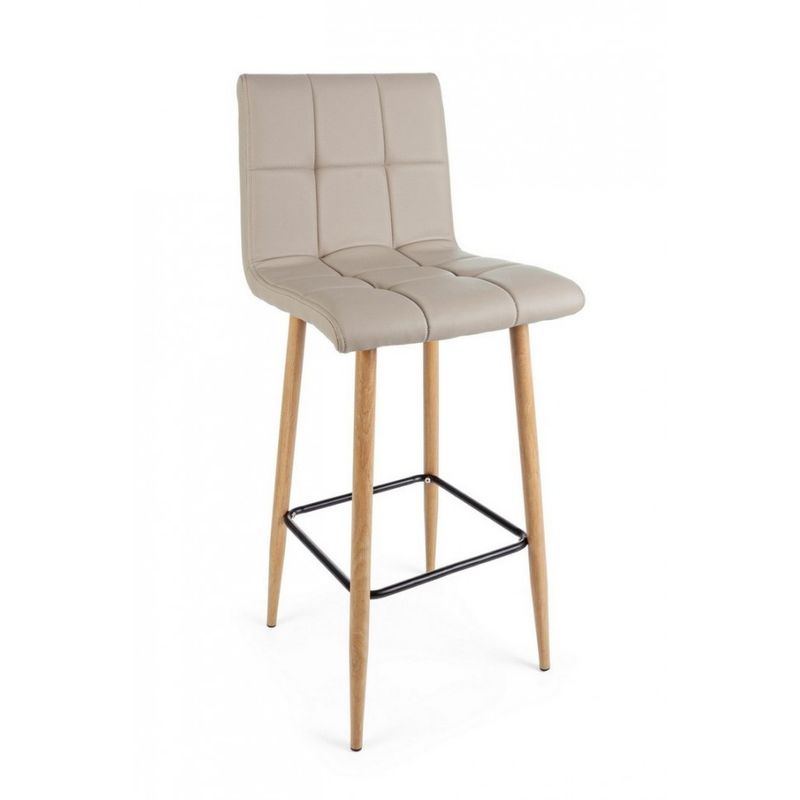 Casa si Gradina - Mobilier - Scaune si fotolii - Scaune - Set 2 scaune bar bej Bruce 46x40x108 cm - Infinity.ro