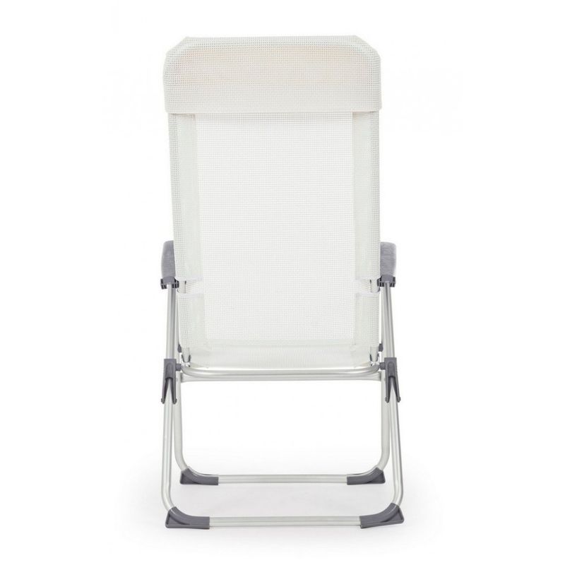 Casa si Gradina - Gradina si terasa - Mobilier exterior - Scaune si sezlonguri gradina - Sezlong alb Cross 58x62.5x110x42x60 cm - Infinity.ro