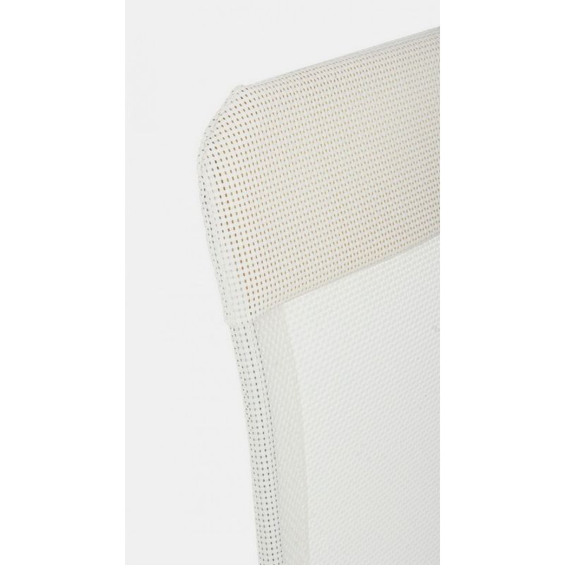 Casa si Gradina - Gradina si terasa - Mobilier exterior - Scaune si sezlonguri gradina - Sezlong alb Cross 58x62.5x110x42x60 cm - Infinity.ro