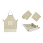 Casa si Gradina - Textile si covoare - Textile bucatarie - Sorturi bucatarie si gratar - Set manusa servet sort cos paine Noa - Infinity.ro