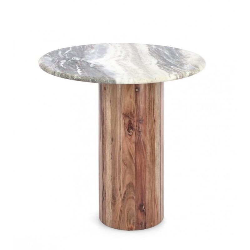 Casa si Gradina - Mobilier - Mese si birouri - Masute de cafea - Masuta lemn marmura Eloy 45x44 cm - Infinity.ro