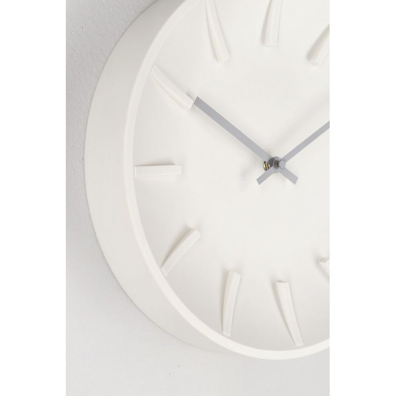 Casa si Gradina - Decoratiuni - Ceasuri - Ceas perete alb gri Damian 30x5 cm - Infinity.ro