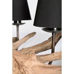 Casa si Gradina - Corpuri si surse de iluminat - Lustre si pendule - Candelabru natur negru 6 brate Ranting 130x35 cm - Infinity.ro