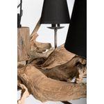Casa si Gradina - Corpuri si surse de iluminat - Lustre si pendule - Candelabru natur negru 6 brate Ranting 130x35 cm - Infinity.ro