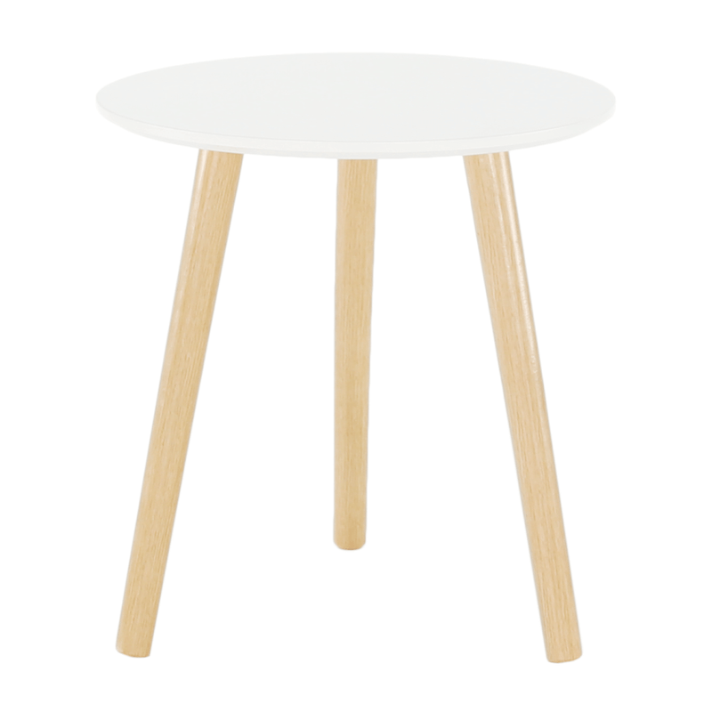 Casa si Gradina - Mobilier - Mese si birouri - Masute de cafea - Masuta din pal alb natur PAMINO 40x40x42 cm - Infinity.ro