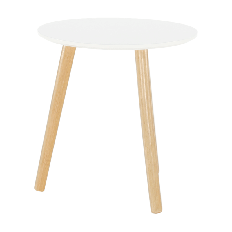 Casa si Gradina - Mobilier - Mese si birouri - Masute de cafea - Masuta din pal alb natur PAMINO 40x40x42 cm - Infinity.ro