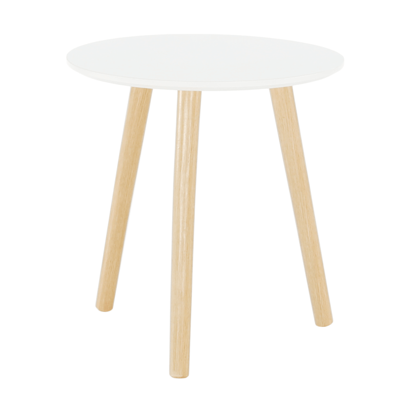 Casa si Gradina - Mobilier - Mese si birouri - Masute de cafea - Masuta din pal alb natur PAMINO 40x40x42 cm - Infinity.ro