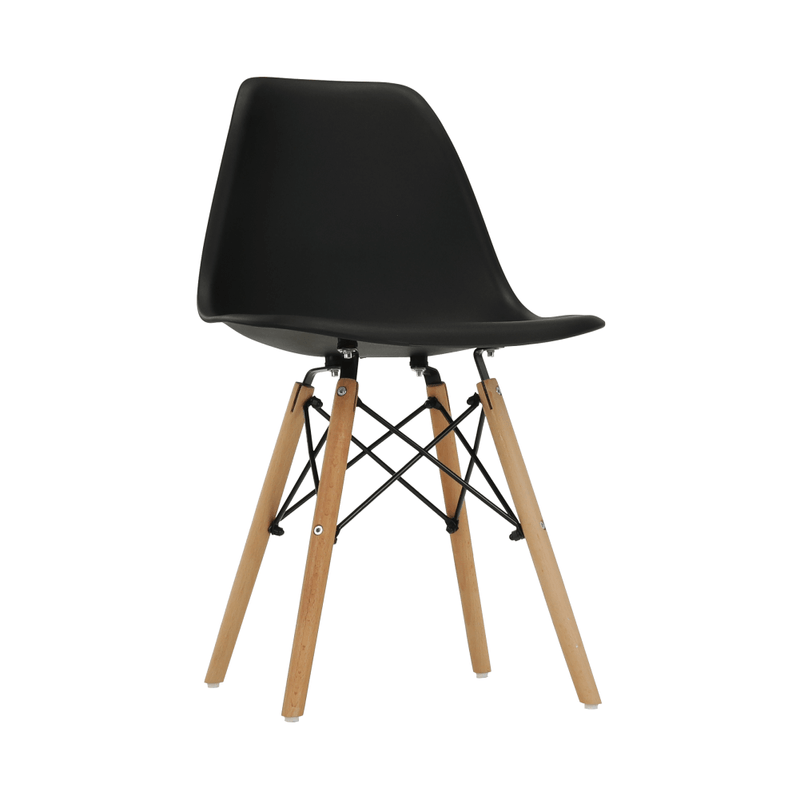 Casa si Gradina - Mobilier - Scaune si fotolii - Scaune - Scaun plastic negru picioare fag Cinkla 46x54x82 cm - Infinity.ro